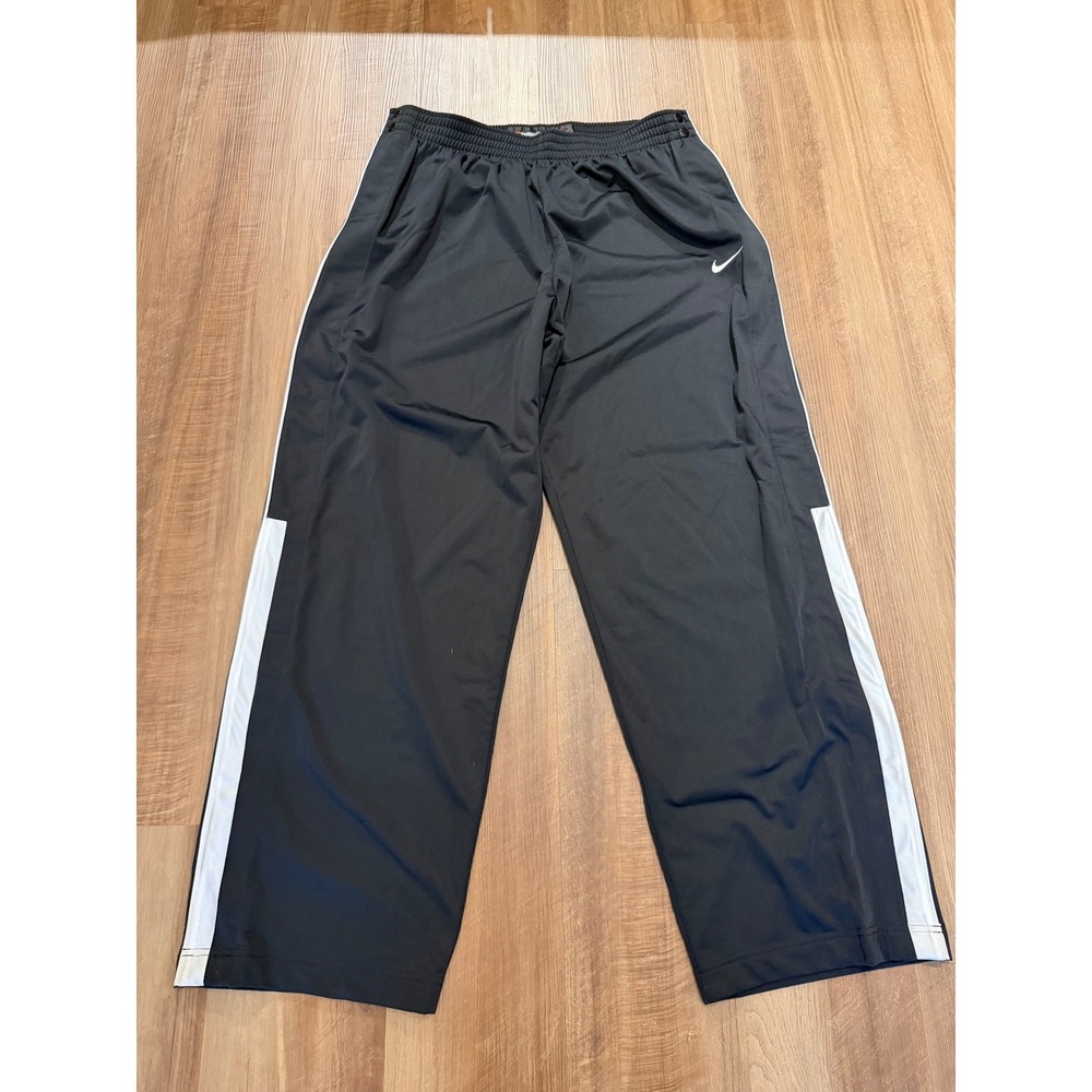 Nike Tear Away Pants Mens XL Black Basketball Snap Warm Up 274202-010